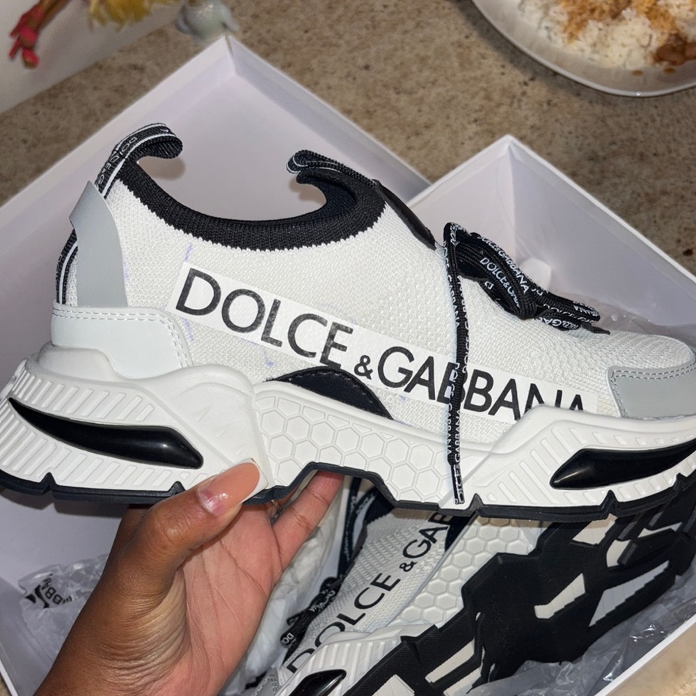 Dolce & Gabbana Black and White Sneakers